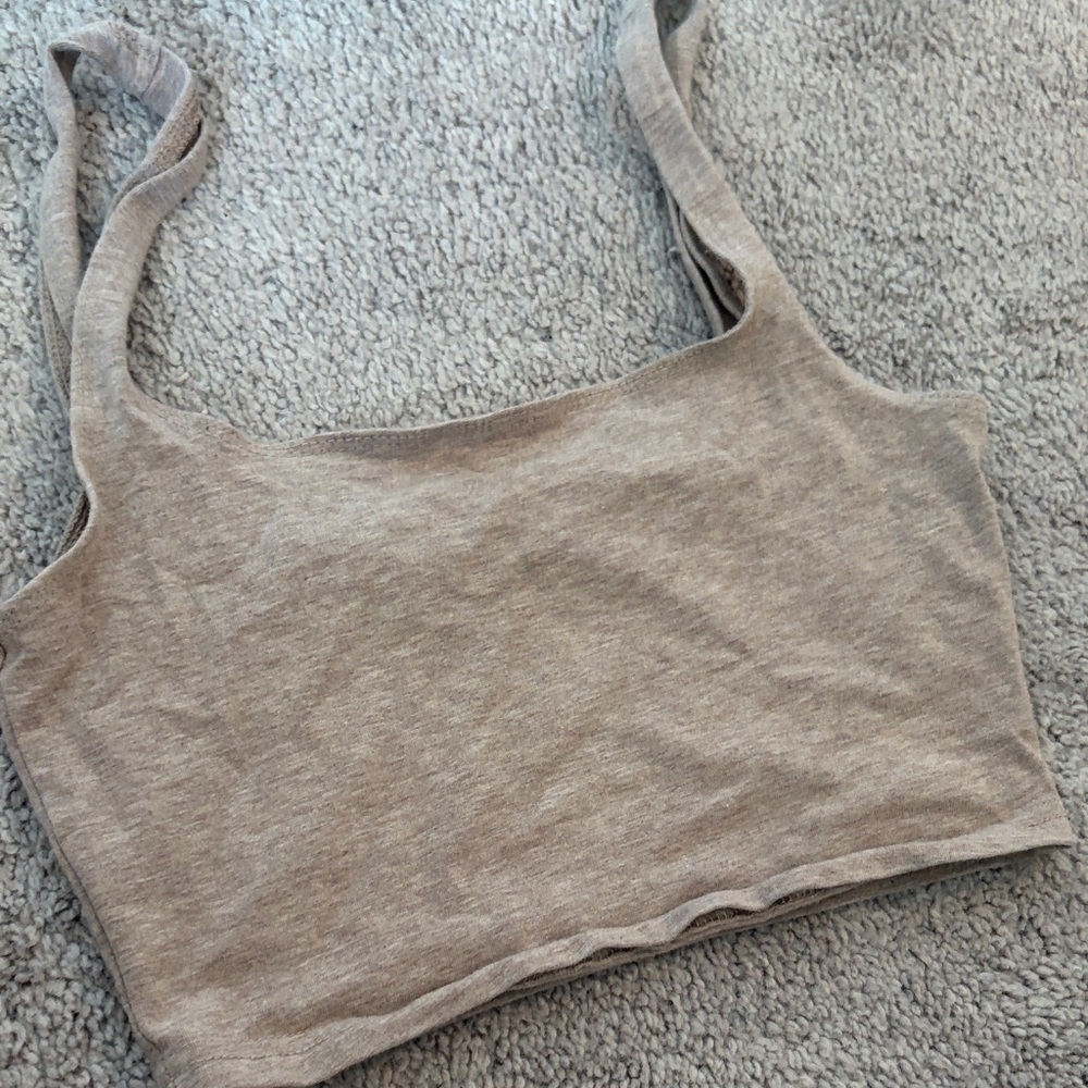 Aritzia Heather Gray Women's Crop Top